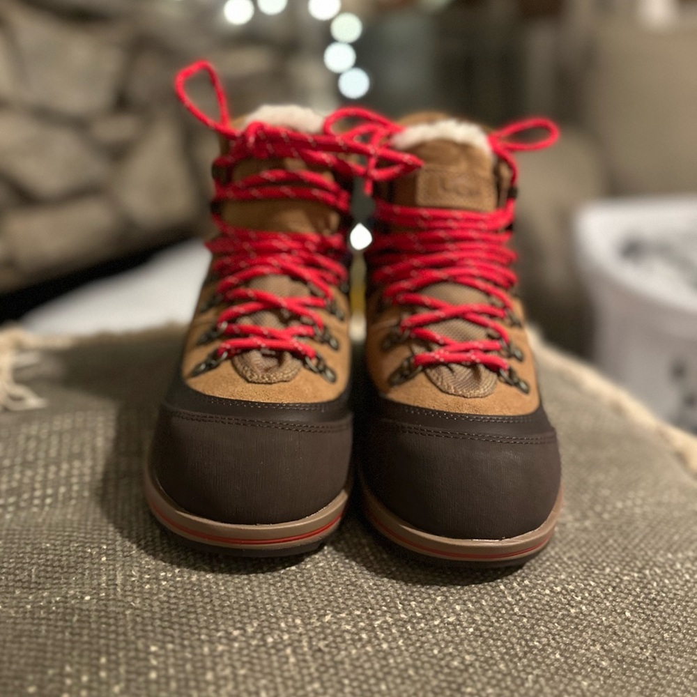 UGG Brown and Red Winter Boots